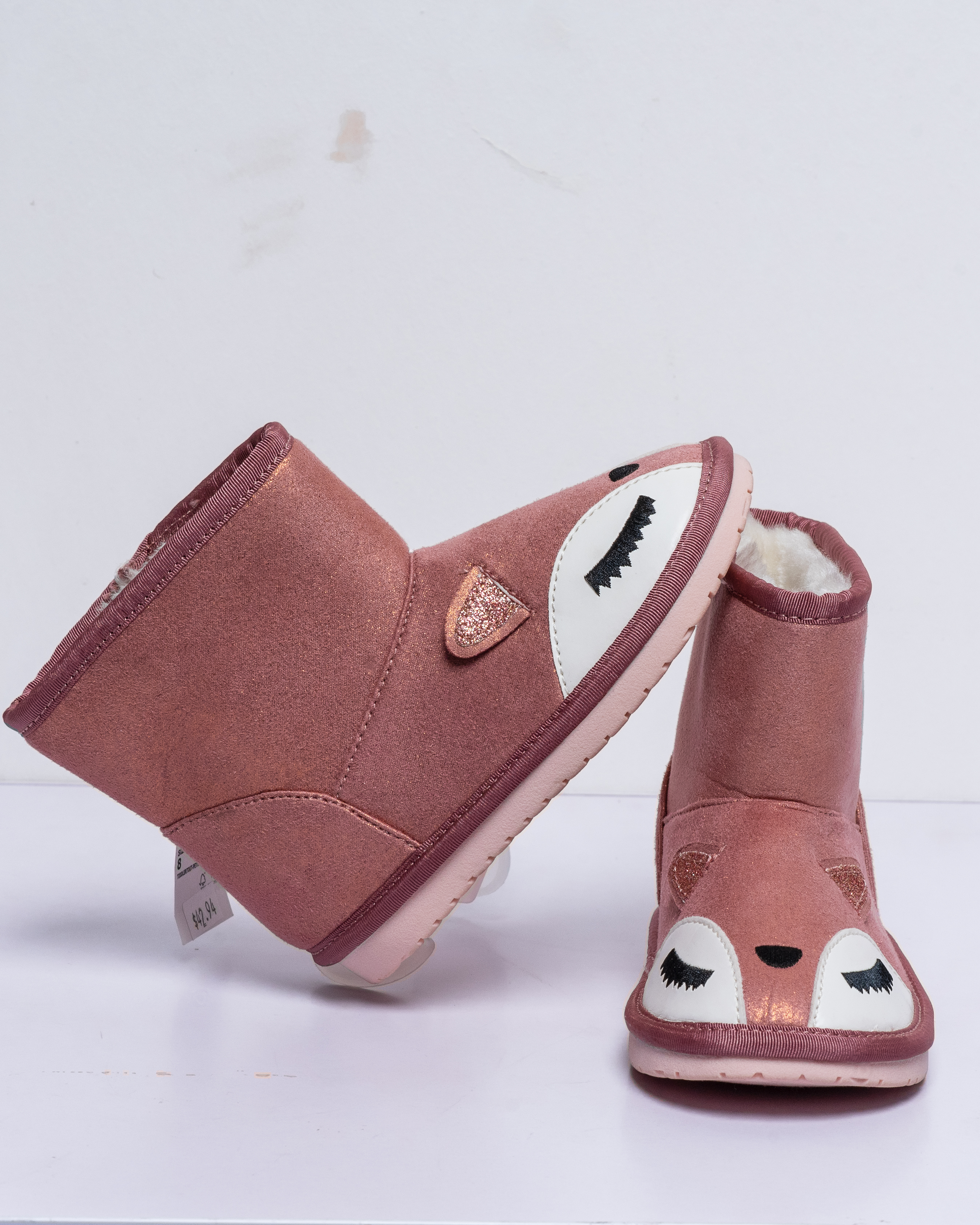 The Childrens Place Pink  Faux Suede Boots